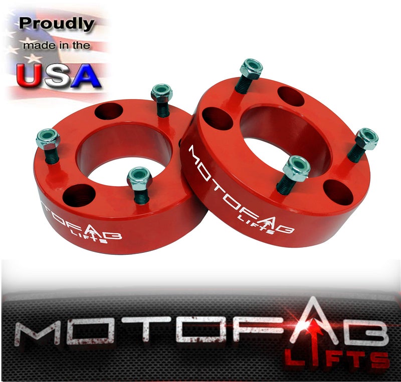 MOTOFAB LIFTS MotoFabLifts F150-2.5RED - 2.5" Front Leveling Lift Kit That fits F150 2.5" - Image 2